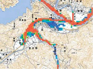 土石流氾濫シミュレーション